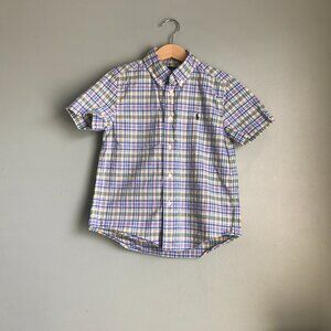Ralph Lauren Boy Plaid Shirt Size 7